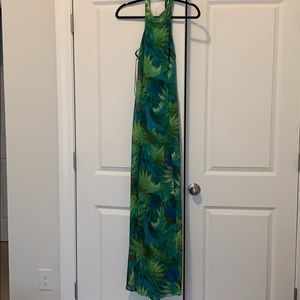 Lulus tropical maxi dress NWT